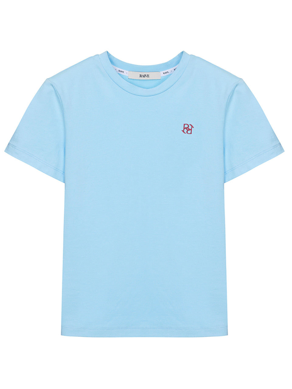 RAIVE Logo Symbol T-shirt in S/Blue