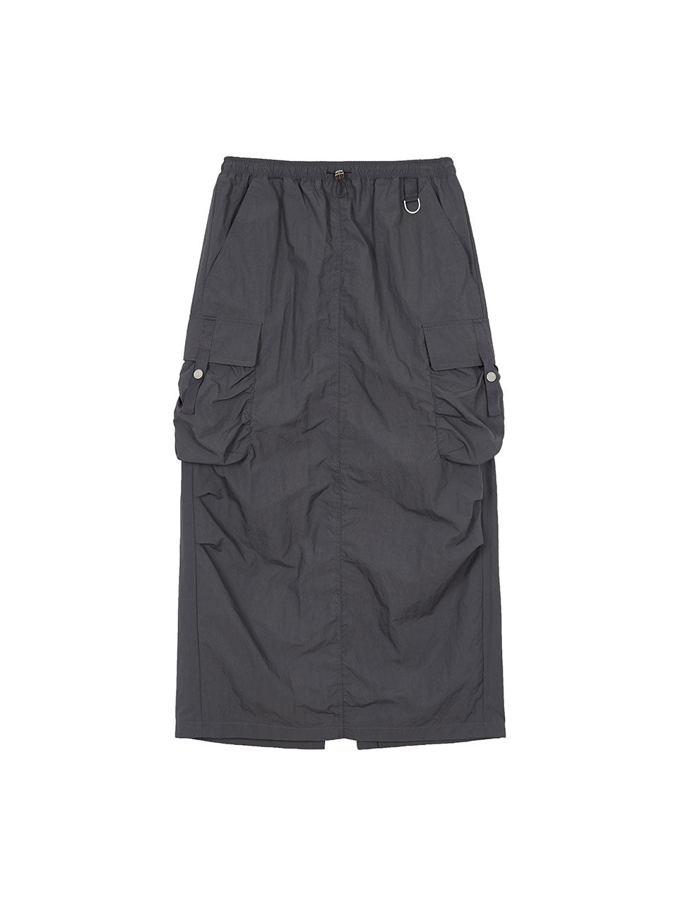 Cargo Shirring Skirt in D/Grey