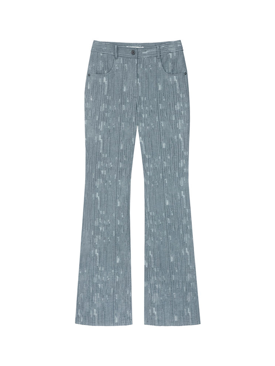 Pleats Bootcut Pants in D/Grey