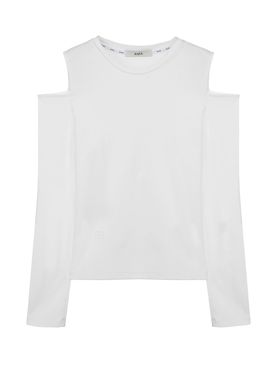 Open Cut-out T-shirt in White