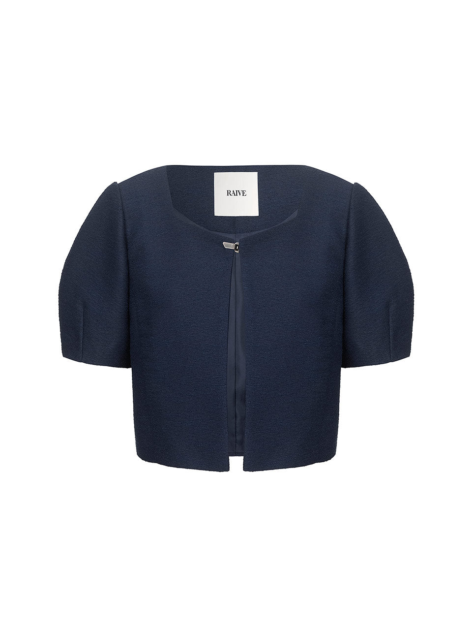 Square Neck Jacket in Navy