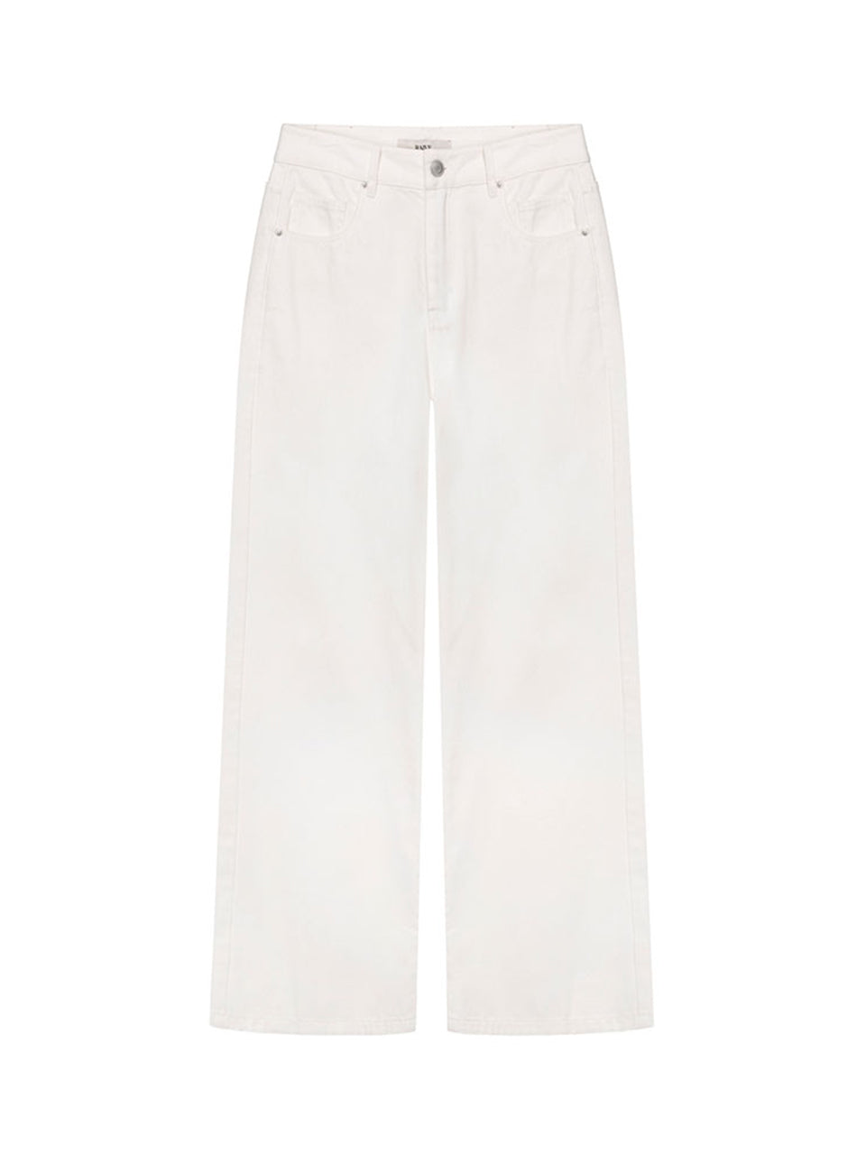 White Denim Pants in White