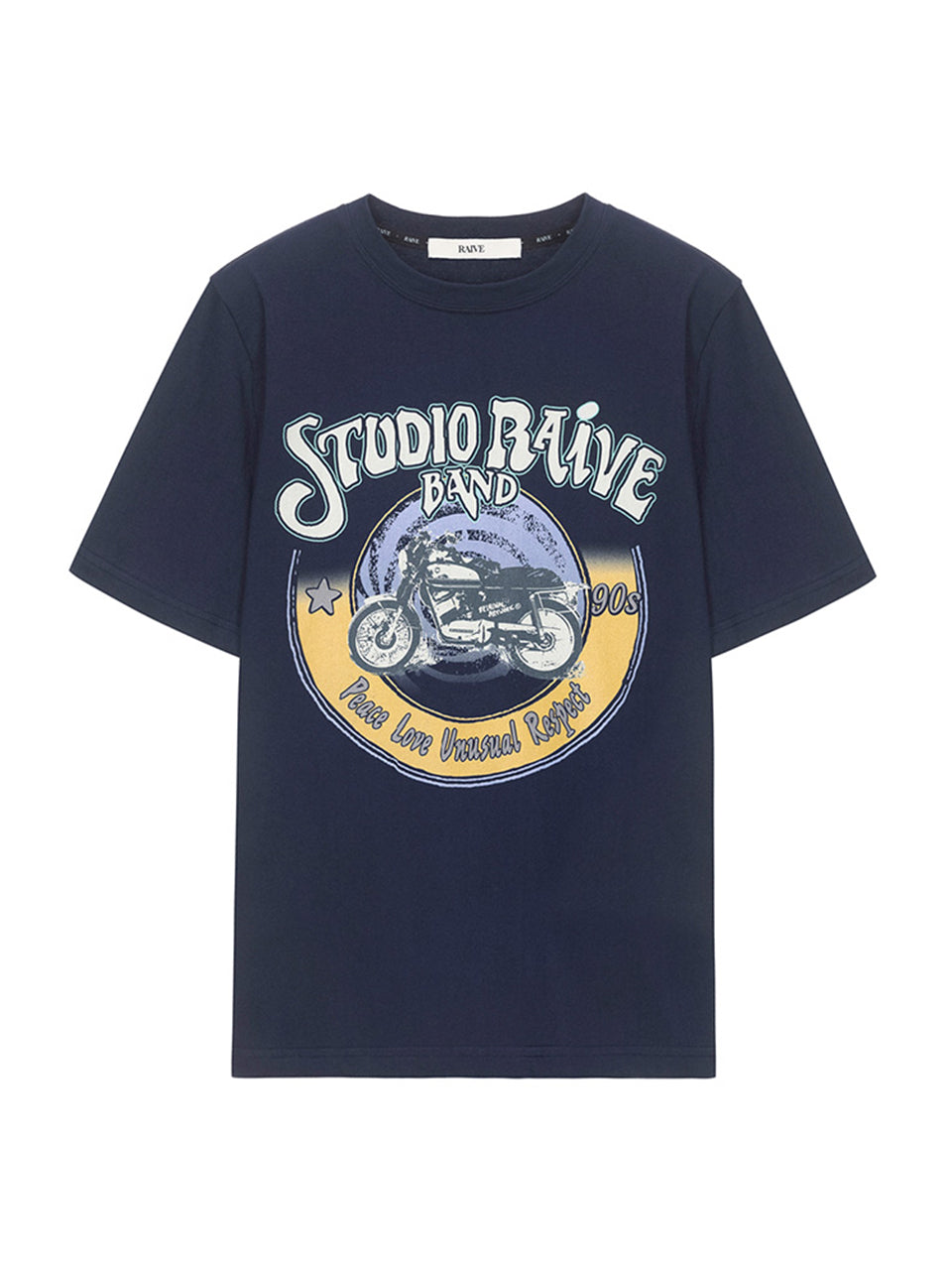Bicycle Band T-Shirt in Navy
