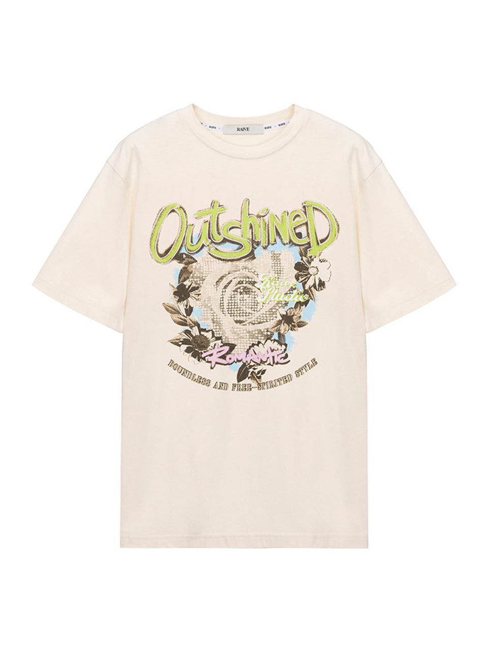 Outshined Graphic T-shirt in Cream
