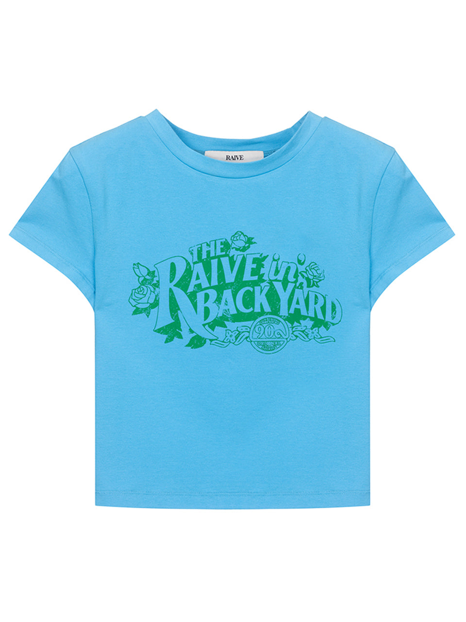 Back Yard Graphic T-shirt in Blue