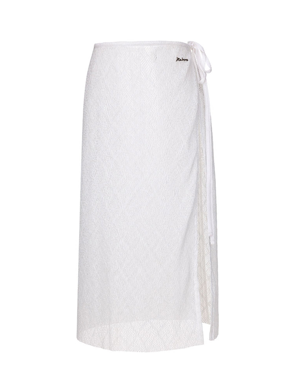 Lace Wrap Skirt in White
