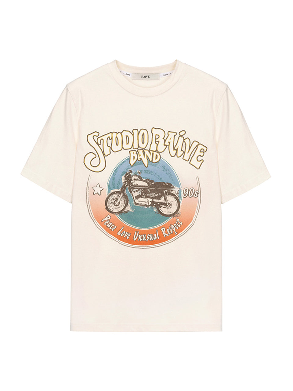 Bicycle Band T-Shirt in Cream