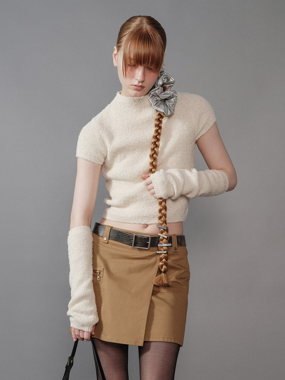 Short Sleeves Knit in Ivory
