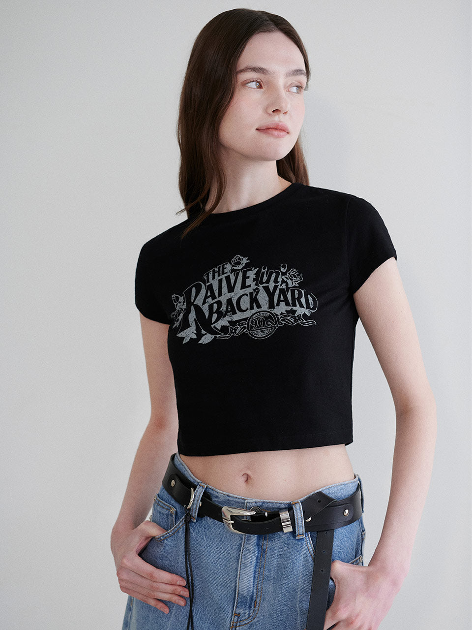 Back Yard Graphic T-shirt in Black