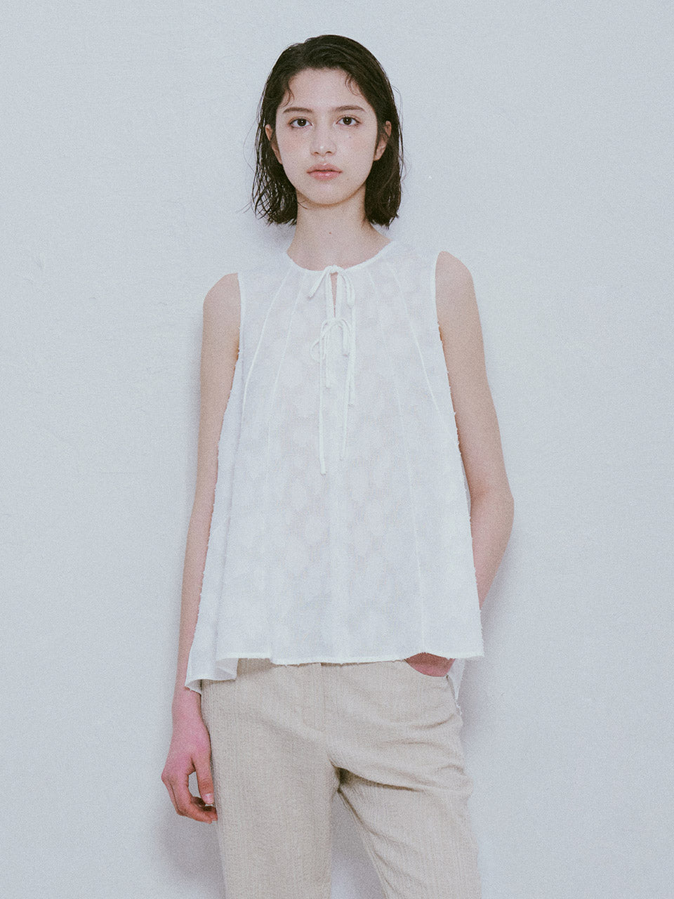 Texture Blouse in White