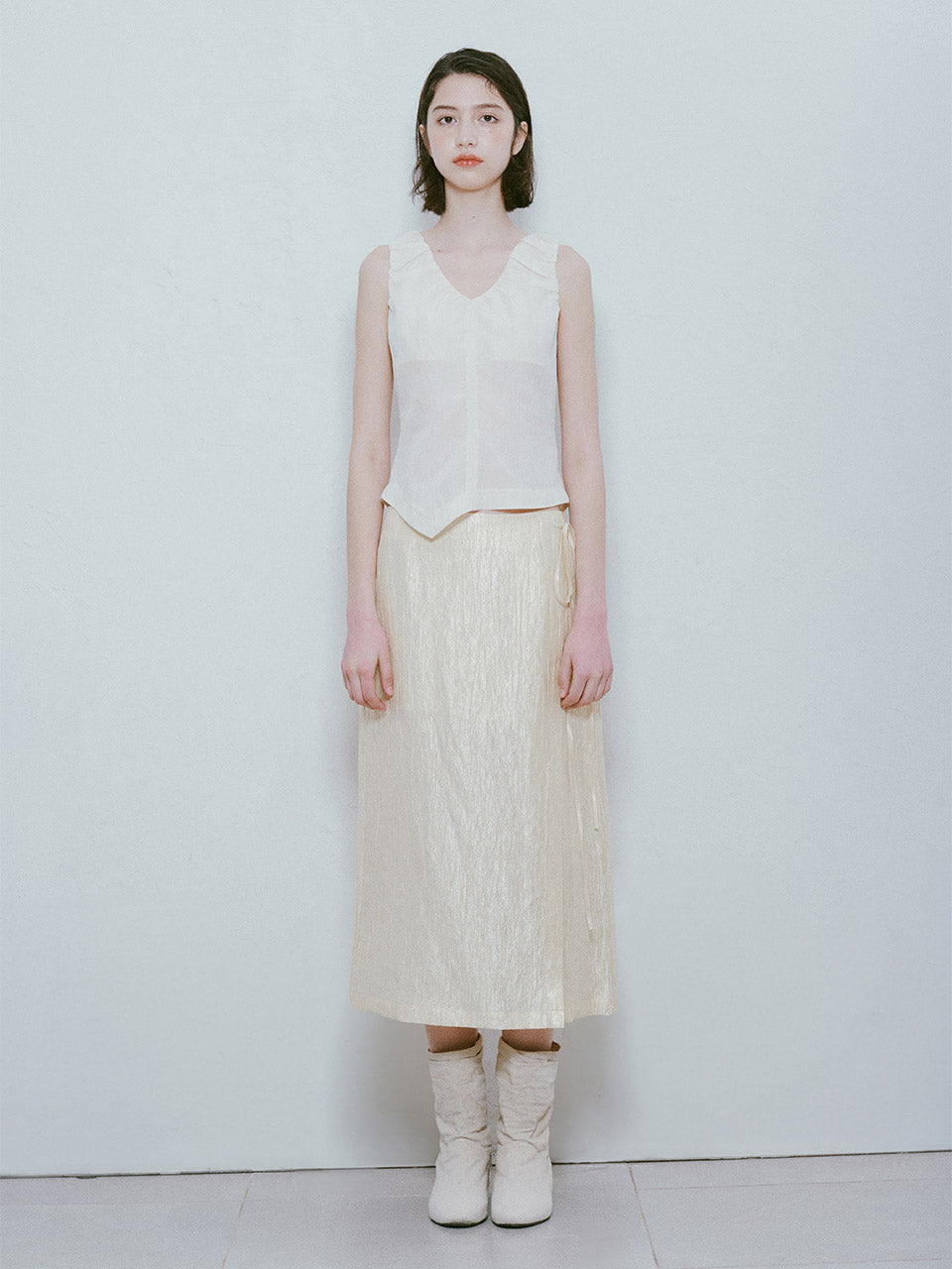 Linkle Silky Skirt in Butter