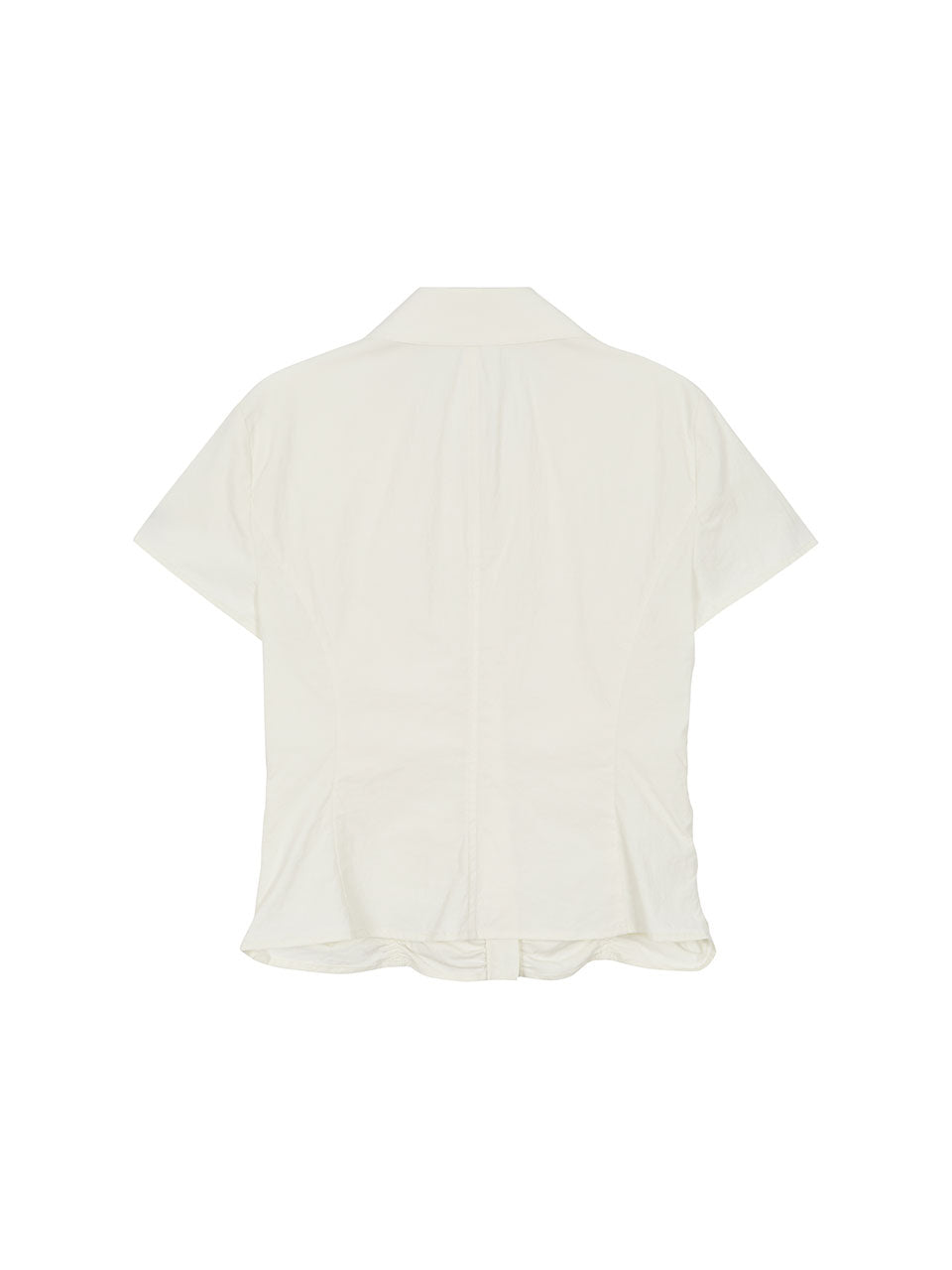 Shirring Hook Blouse in Cream