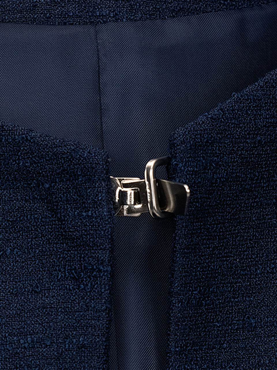 Square Neck Jacket in Navy