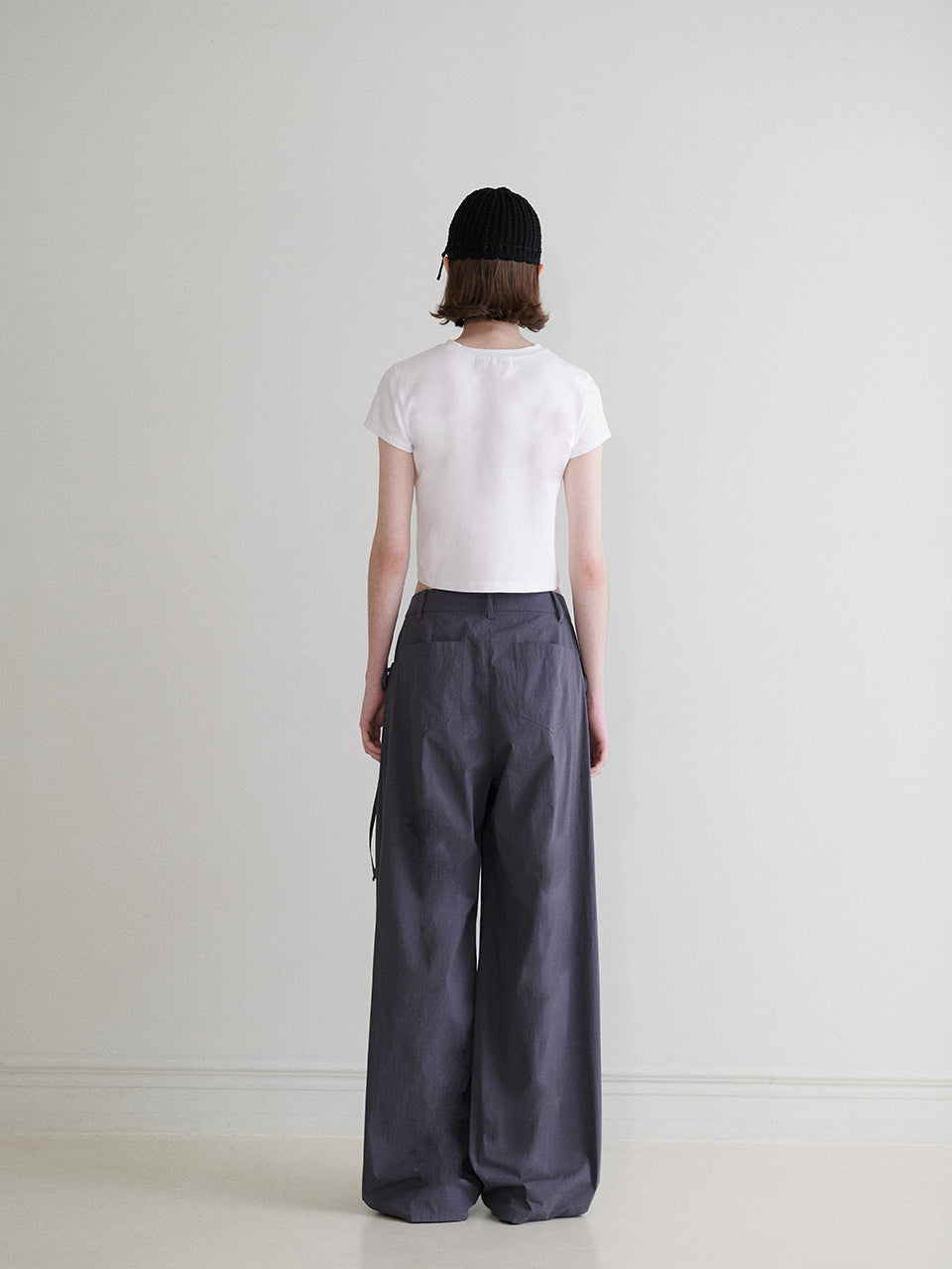 Big Pocket String Pants in D/Grey