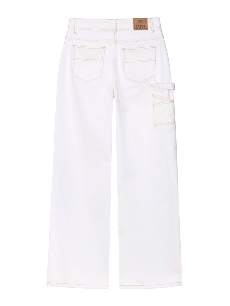 Carpenter Denim Pants in Ivory