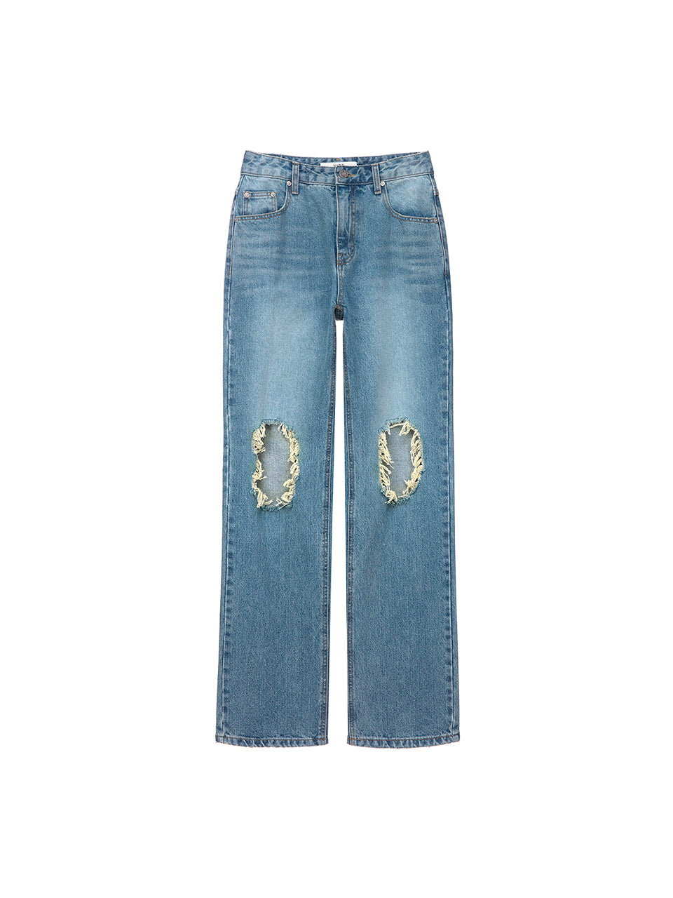 Destroyed Vintage Denim Pants in Blue