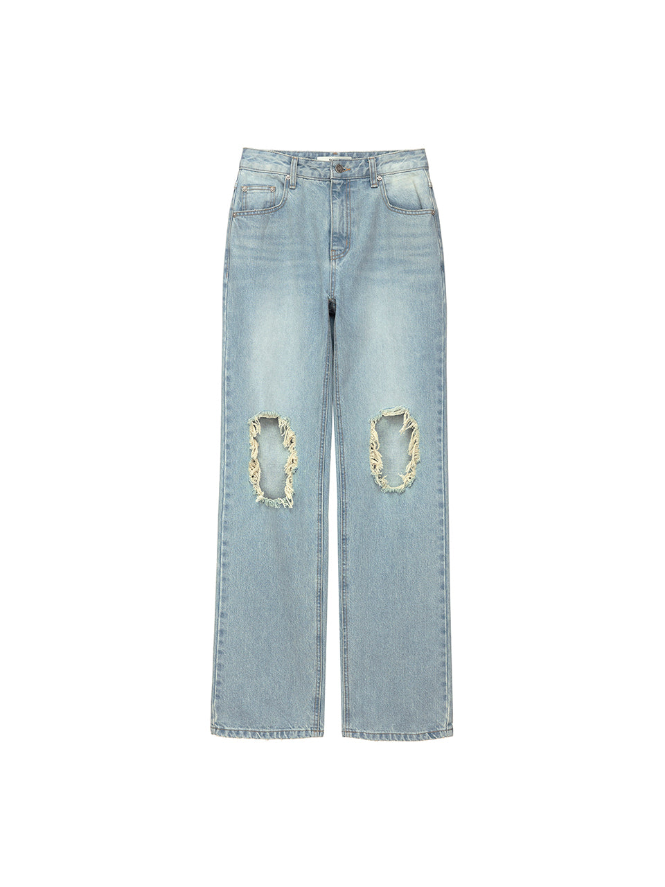 Destroyed Vintage Denim Pants in L/Blue