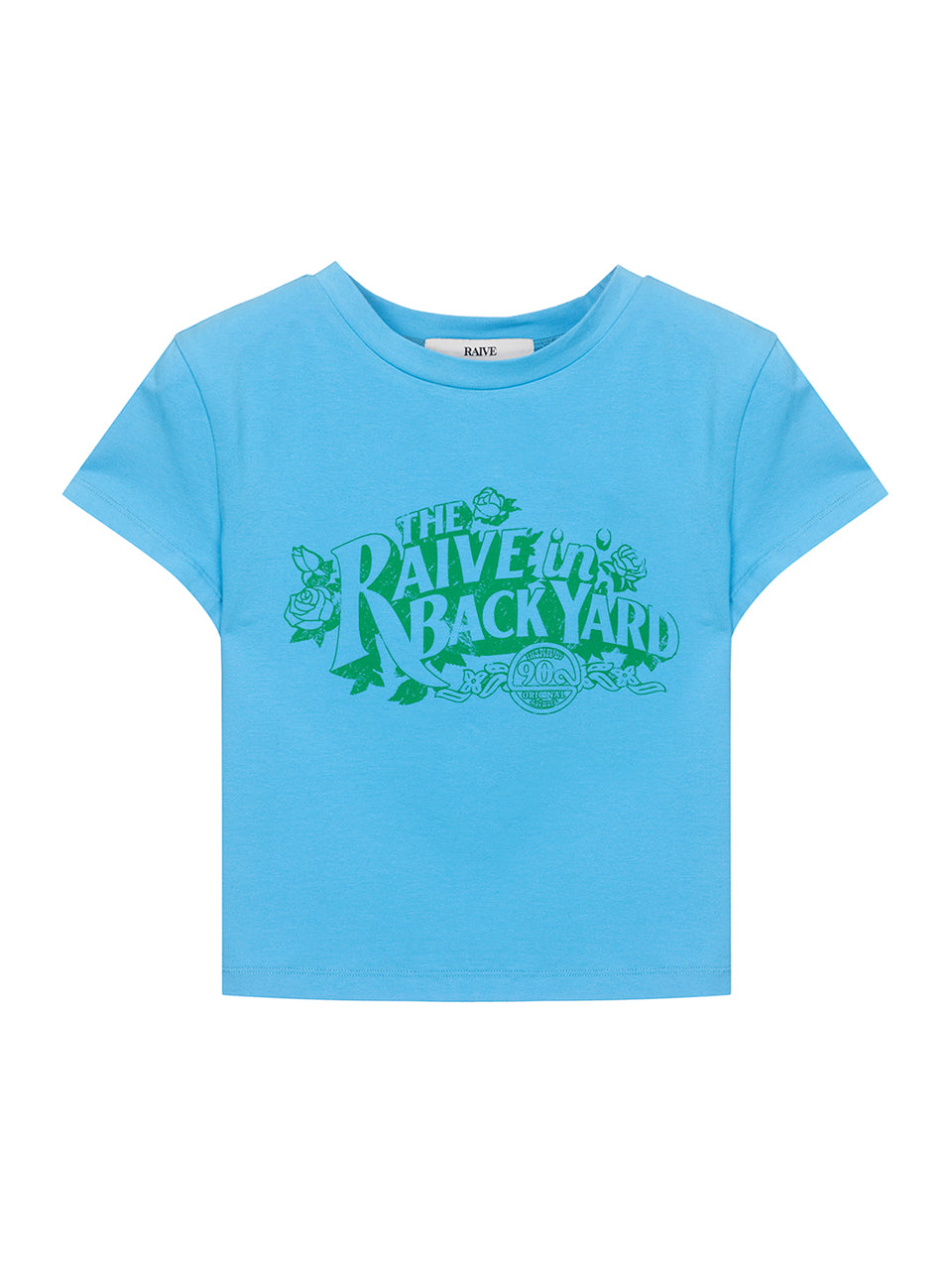 Back Yard Graphic T-shirt in Blue