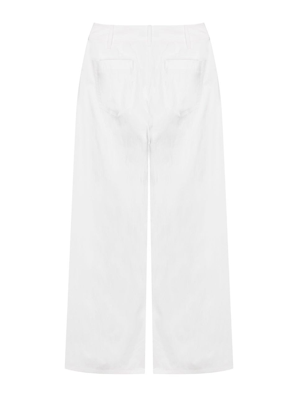 Big Pocket String Pants in White