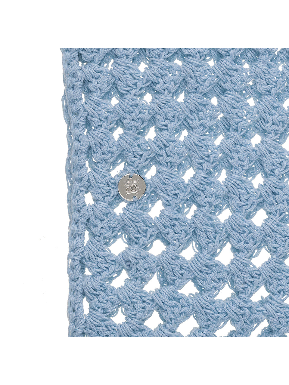 Crochet Hair Bandana in S/Blue