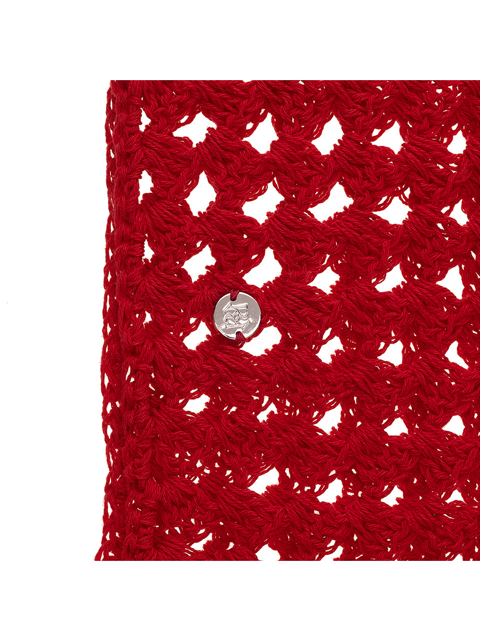 Crochet Hair Bandana in Red